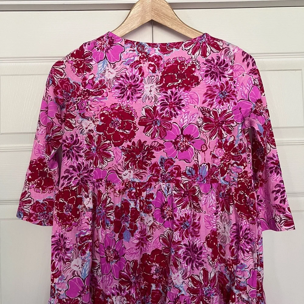 {Lilly Pulitzer} Mini Geanna Cotton Dress in Lilac Thistle In The Wild Flowers